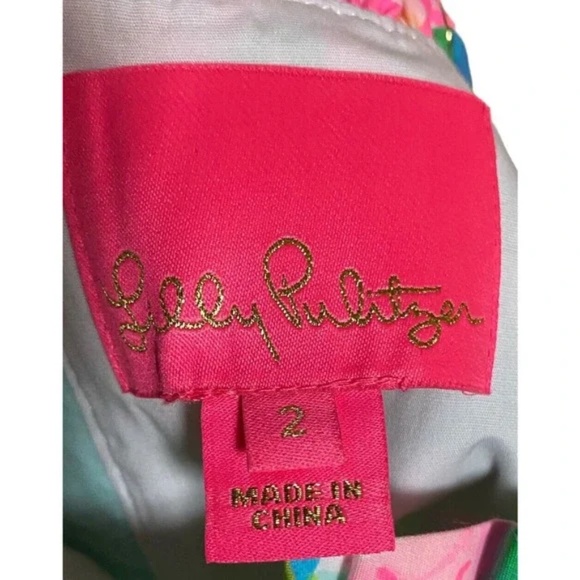 Lilly Pulitzer Brenda Stretch Dress Totally Blossom Size 2 - Picture 5 of 7
